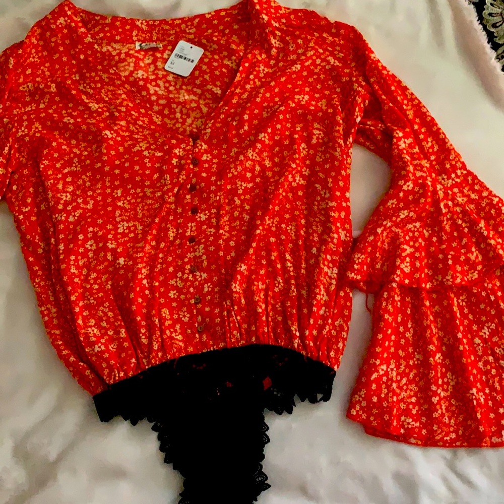 Freepeople!!! Sz M bodysuit, ADORABLE